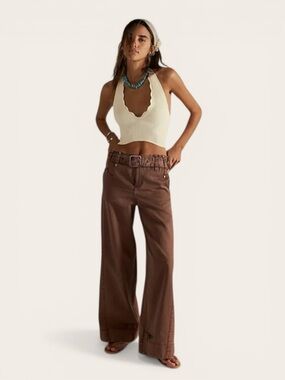 NEW WITH TAGS! We The Free Sloane Belted Pants